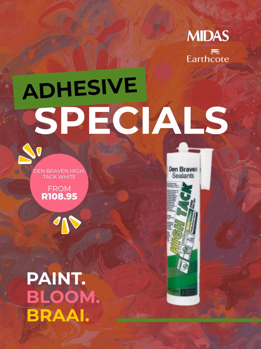 Paint Bloom Braai Midas Paints Paarl Spring Special